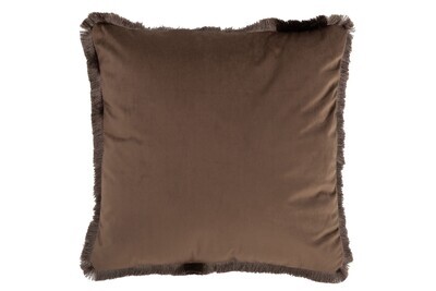 Cushion Alpha Square Polyester Brown