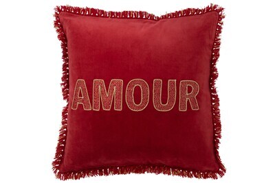 Cushion Amour Textiel Red/Gold