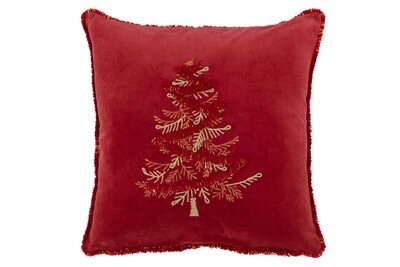 Cushion Boom Textiel Red/Gold
