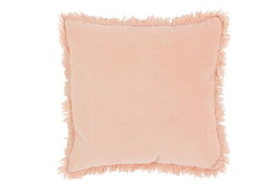Cushion Border Long Cotton/Linen Pink