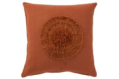 Cushion Circle Textile Terracotta