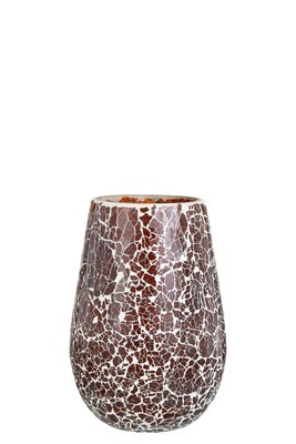 Candle Holder Ali Glass Brown Large