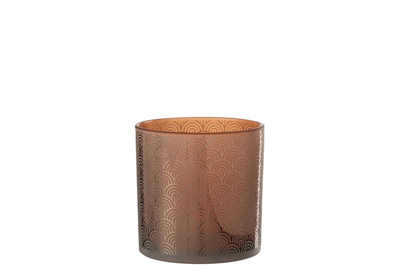 Hurricane Arc Glass Orange Large