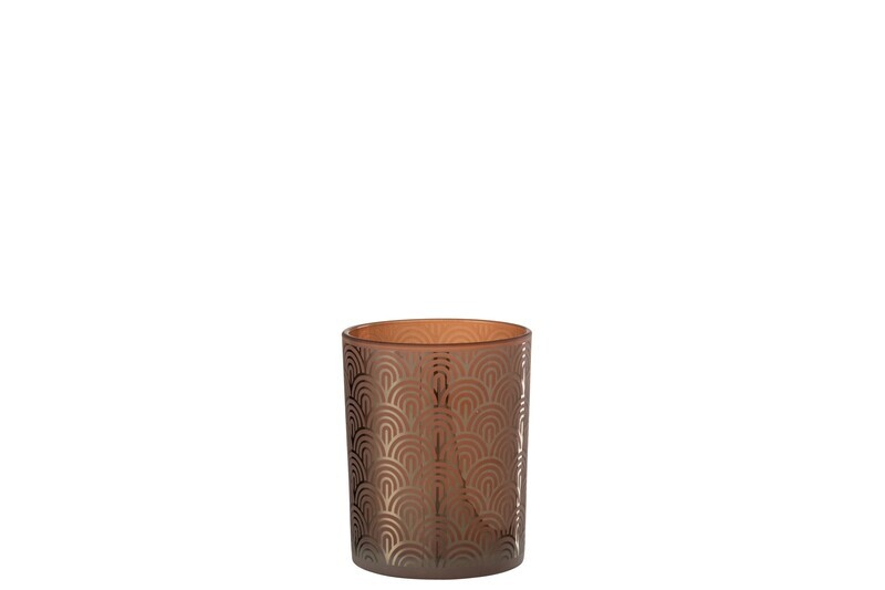 Hurricane Arc Glass Orange Medium
