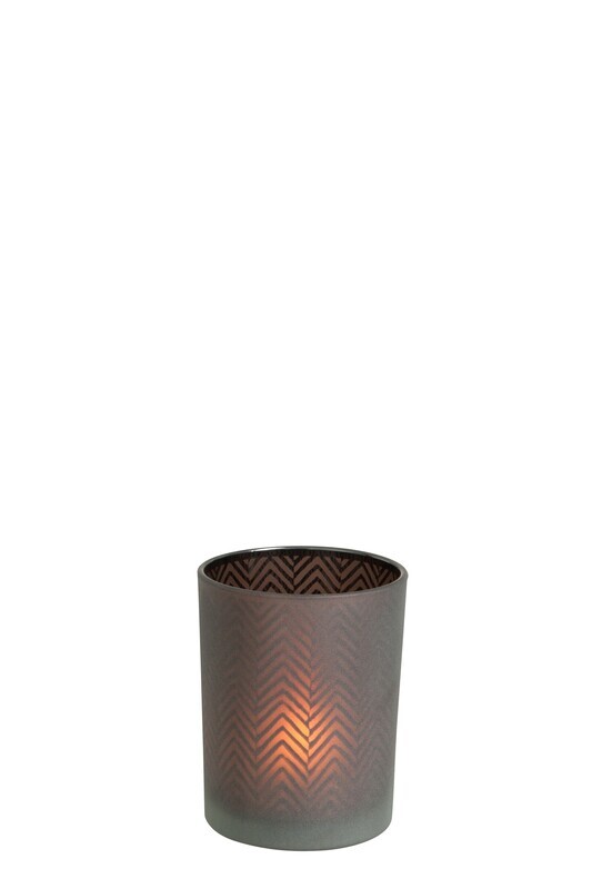 Hurricane Chevron Glass Brown Small