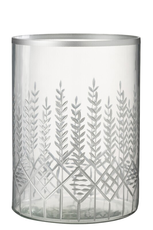 Hurricane Chloe Glass Transparent/Silver Large