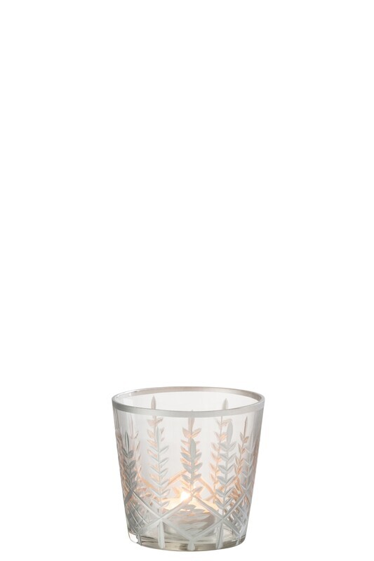 Hurricane Chloe Glass Transparent/Silver Small