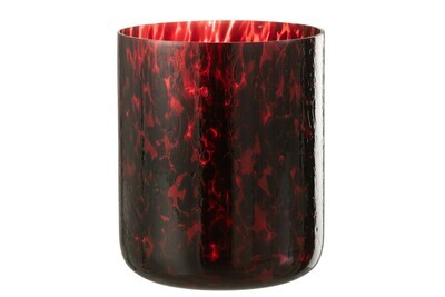 Hurricane Spotted Glass Red/Black Extra Large