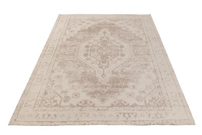 Rug Oriental Polyester Beige/Taupe