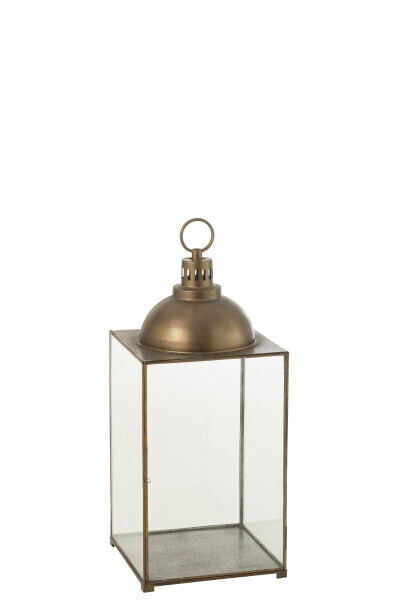 Lantern Hagrid Glass/Iron Bronze M