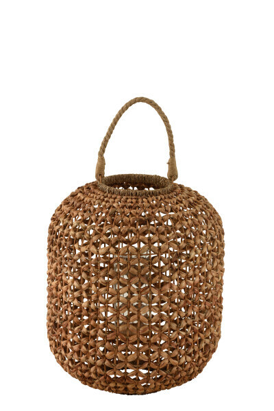 Lantern Lena Water Hyacinth Natural Large