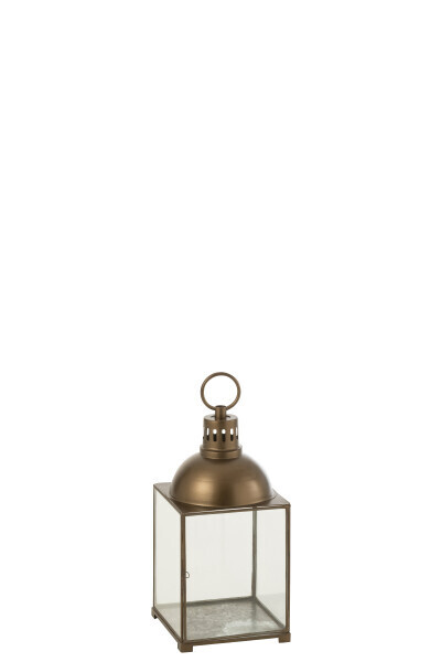 Lantern Hagrid Glass/Iron Bronze S