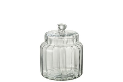Jar Elia Glass Transparent Small