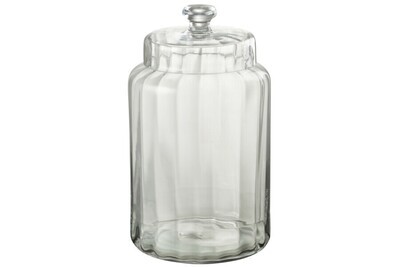 Jar Elia Glass Transparent Large