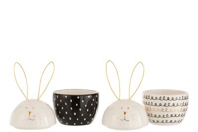 Storage Jar Rabbit Ceramic Ass2