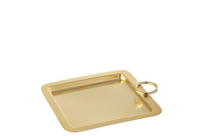Tray Mile Mat Metal Gold Small