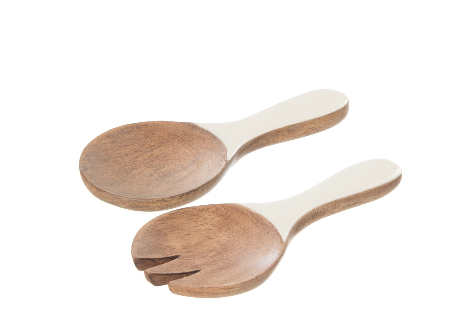 Salad Servers Kos Wood Brown/White