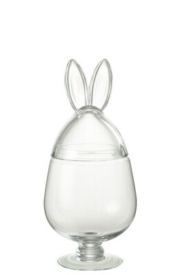 Pot Rabbit Glass Transparent Medium