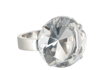 Napkin Ring Wedding Ring Transparent/Silver