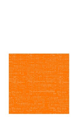 Pack 16 Napkins Texttile Touch Paper Orange Small