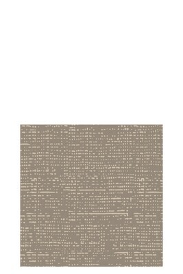 Pack 16 Napkins Texttile Touch Paper Taupe Small