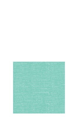 Pack 16 Napkins Texttile Touch Paper Turquoise Small