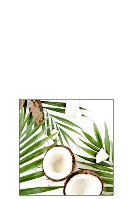 Pack 20 Napkins Coconuts Paper Green Small