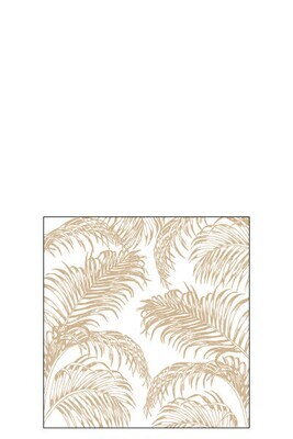 Pack 20 Napkins Palm Leaves Paper Natural Small