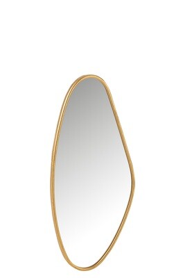 Mirror Abstract Mdf/Glass Gold Small