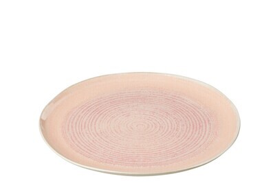 Plate Lara Porcelain Salmon Medium