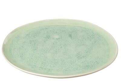 Plate Lara Porcelain Green Large