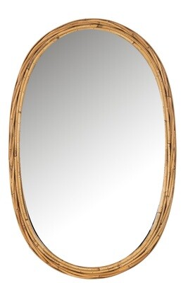 Mirror Ovalo Rattan/Glass Natural