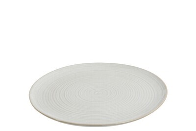 Plate Noa Ceramic White Medium