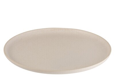 Plate Marie Ceramic Cream Large