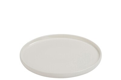 Plate Dessert Edge Porcelain White