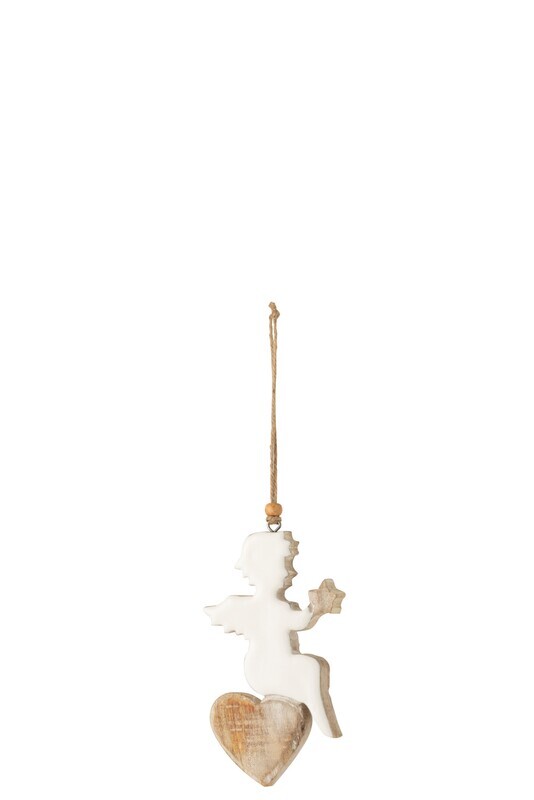 Angel On Heart Mango Wood White/White Wash