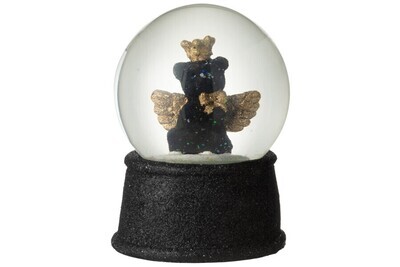 Water Globe Bear Porz Black/Gold Large