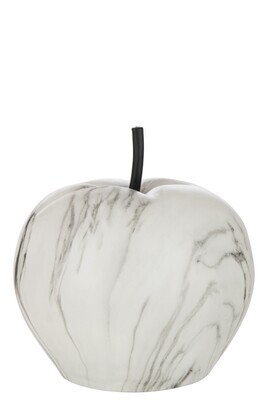 Apple Marble Poly White Large