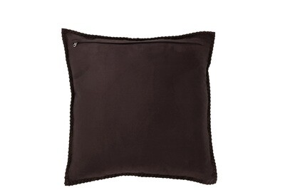 Cushion Centre Line Leather Dark/Brown