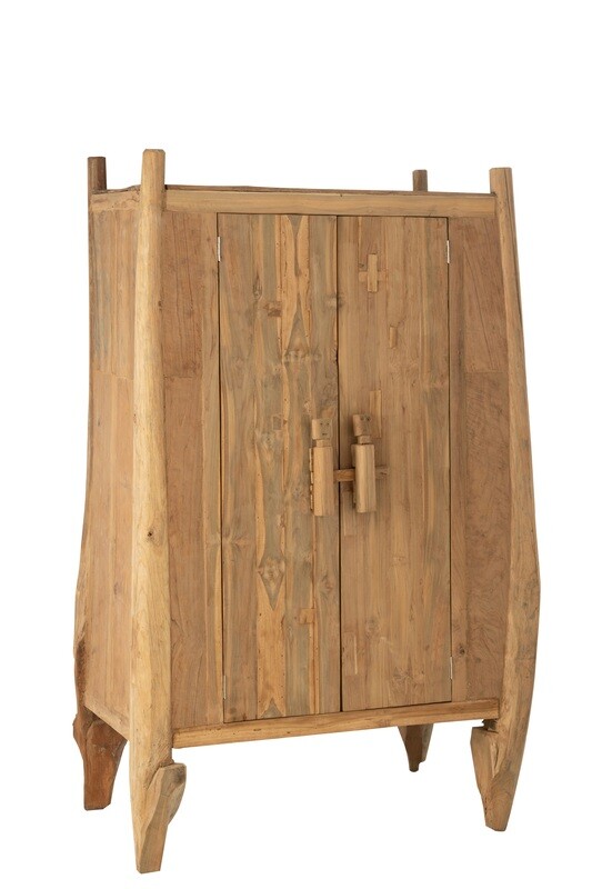 Shelf Flintstone Teak Wood Natural