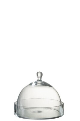 Bell Jar Round Glass Transparent Small
