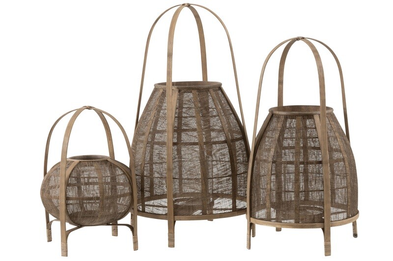 Lantern Hood Bamboo Natural Large