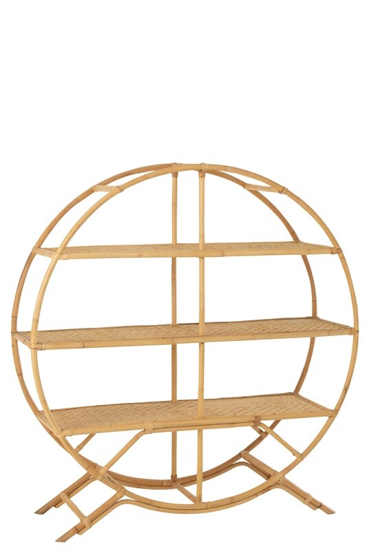 Standing Shelf Rattan Natural