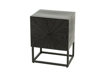 Night Stand Shanil Right Side Wood/Iron Black