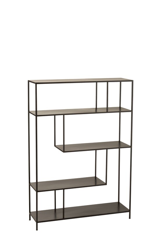 Rack High Irregular Levels Metal Black