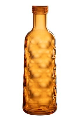 Bottle Hammered In Giftbox Plastic Orange