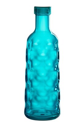 Bottle Hammered In Giftbox Plastic Blue