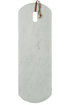 Plank Rectangle Marble White Large