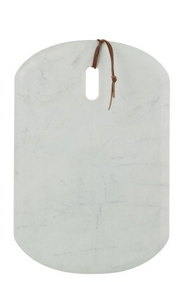 Plank Rectangle Marble White Small