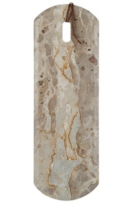 Plank Rectangle Marble Beige Large